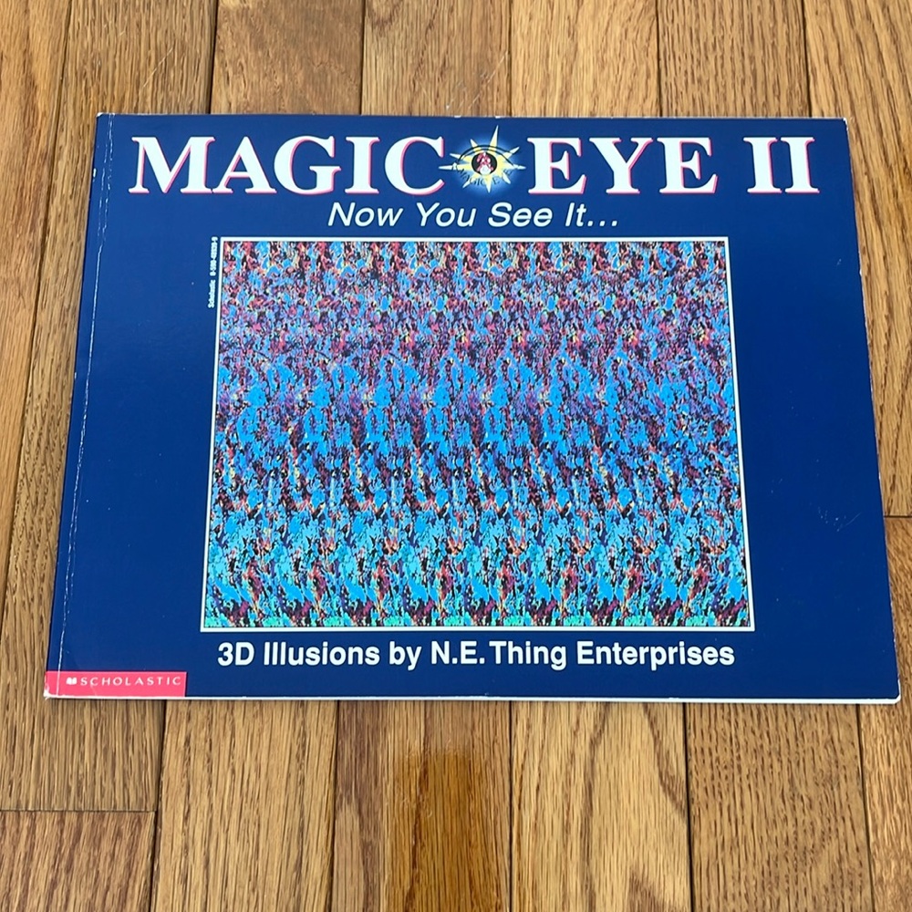 Vintage Scholastic Magic Eye II Book 3D Illusions by N.E. Thing Enterprises
